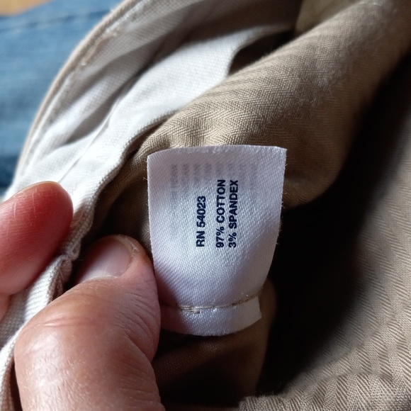 GAP Wide Leg Size4 Ankle Gapstretch Beige Women's Pants(above ankles) 97% Cotton - Picture 12 of 12